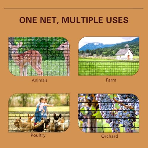 Plastic Mesh Fence Deer Fencing 4x25ft,Reinforced Edges,55gsm Heavy Duty Temporary Fence,Ideal for Garden Netting,Animal Barrier,Safety Netting, Fruit Plant Protection, Black - size: 4ft*25ft
