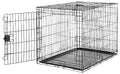 Amazon Basics Durable, Foldable Metal Wire Dog Crate with Removable Tray, Single Door, Divider Panel, 42 x 28 x 30 in, Black - size: 42.0"L x 28.0"W x 30.0"H, style: Single Door w/ Divider