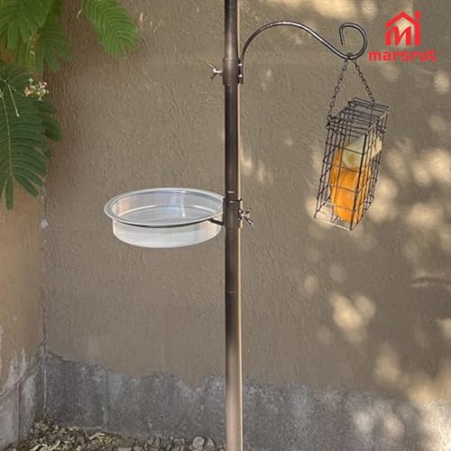 4pcs Plastic Round Bird Feeders Bowls, Water Dish Replacement Parts, 7.2 x 1.5in Seed/Bath Tray Station Platform Cups, Hanging Accessories for Feeding & Attracting Wild Oriole Goldfinch Hummingbird