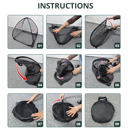 DECOHS 2 Pcs Pop-Up Mesh Plant Cover Tent, 22 x 22 x 22 Inch Garden Net Cage Guard Cover, Plant Protector Enclosure with 12 Ground Stakes for Protecting Plants Vegetable Fruit from Birds Insects - color: 22 x 22 x 22 inch