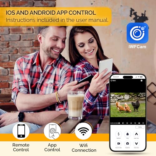 Automatic Chicken Coop Door Solar Powered with Nesting Pad - Waterproof Chicken Door with Timer, HD Camera, Anti-Pinch Protection, Mobile App & Remote Control, Alarm System, Mic & Speaker