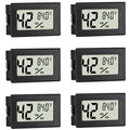 EWPJDK 6 Pack Mini Hygrometer Thermometer Indoor Humidity Meter Digital | Mini Digital Gauge for Humidors, Greenhouse, Garden, Cellar