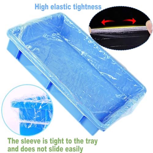 30 Pcs Large Rabbit Cage Liner Disposable Bunny Cage Liner Bag 34'' X 22''- Clear Elastic Pet Toilet Film Small Animal Tray Covers for Bunnies Ferrets Chinchillas Birds - Leak Proof & No Mess