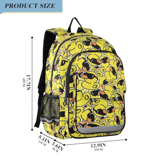Kids Backpack Elementary Middle School Bags for Boys Girls | Travel, Daypack, Lightweight, Waterproof, with Reflective Strip - color: Multi 21