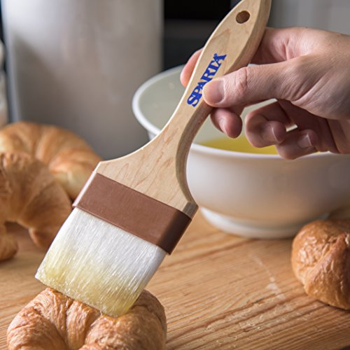 SPARTA 4039800 Nylon Wide Brush, Flat With Nylon Bristles, 3 Inches, Tan - size: 3" Wide Brush