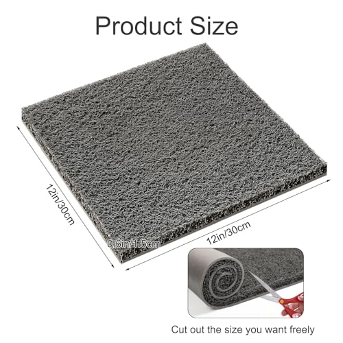 6Pcs Chicken Nesting Pads,Washable Nesting Pads for Chicken Coop, Reusable Chicken Nesting Mats with 4 Fake Eggs, Easy Clean & Durable Laying Box Accessories 12×12 inch - color: Gray-6pcs