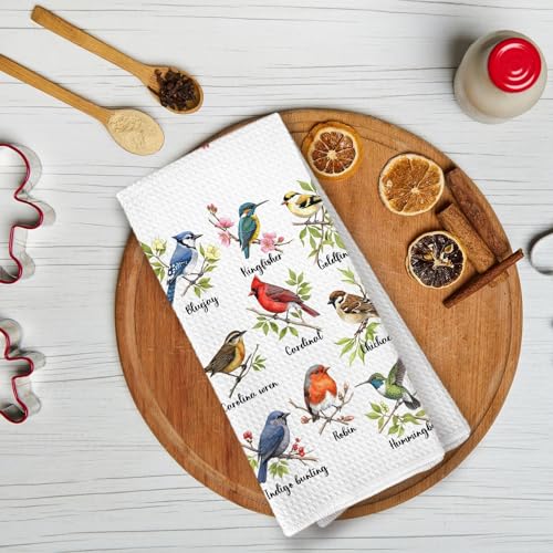 Bird Gifts Kitchen Towels, Gifts for Bird Lovers Women, Birds Birder Dish Towels for Kitchen,Birds Decorative Hand Towels for Bathroom - color: Color-4
