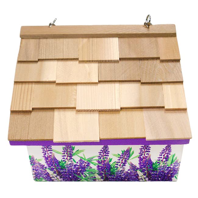 Home Bazaar Mockingbird & Bluebonnets Texas Wren House