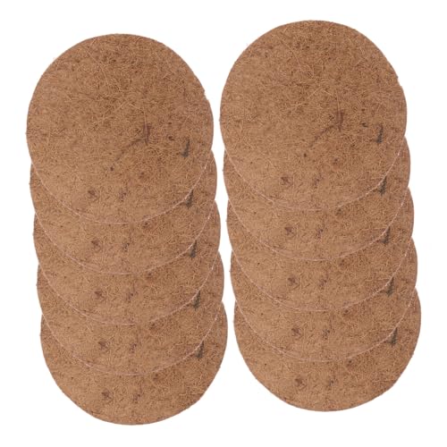 Totority 10Pcs Pigeon Nest Pads Palm Mat for Bird Eggs for Hatching House for Parrots Hamsters Animals Nesting Material