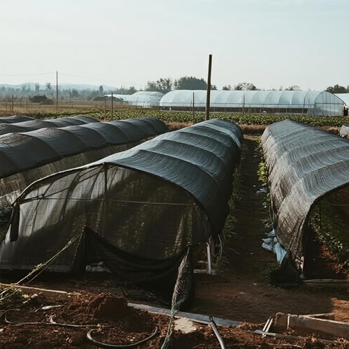 winemana 120x6 FT Outdoor Shade Cloth for Garden & Plants - 40% Large Black Mesh Tarp, UV Resistant Woven Shade Fabric for Greenhouse Farm Row Cover Vegetables Sun Protection Poultry Run - size: 40%-6 FT x 120 FT