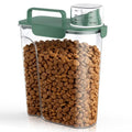 Uppetly Dog Cat Food Storage Container, 5-7Lbs Pet Food Containers, Airtight Cat Food Container with Portable Handle & Measuring Cup, Small Animal Dry Food Dispenser for Dogs, Cats and Birds Green - color: Green