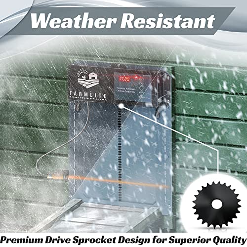 FarmLite Automatic Chicken Coop Door Opener | Non-Battery Powered Automatic Chicken Door | Automatic Coop Door with Timer and Light Sensor | USA Brand