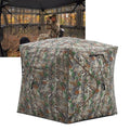 Hunting Blinds with See Through Panels, Portable Hunting Tent for Turkey Deer Duck Hunting, Pop Up Ground Blind with Silent Windows, Camo Concealment, Weather-Resistant Outdoor Shelter w/Carry Bag - size: 71x71x78.74 Inch