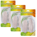 Penn-Plax Bird-Life E-Cuttlebone Original, 3 Pk (2 Count Each) - Durable, Less Brittle Cuttlebones Enriched with Omega 3, Honey & Vitamin B1 -Easy Mounting, Cage Clip - Great for All Bird Sizes -White - size: 2 Count (Pack of 3)