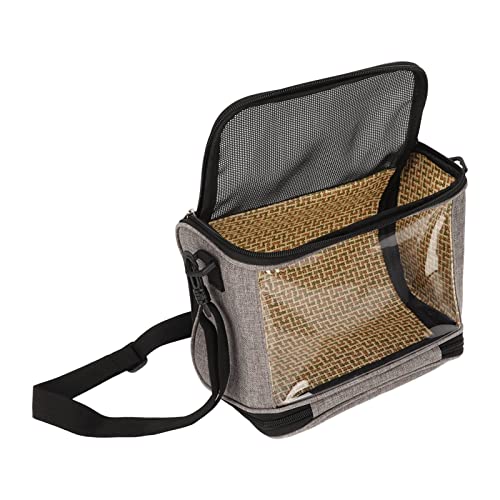 Bird Carrier Bag Bird Travel Cage Bird Carrier Bag Transparent Portable Lightweight Breathable Travel Cage for Cockatiels Parakeets Small Bird Blue (Gray) - color: Gray