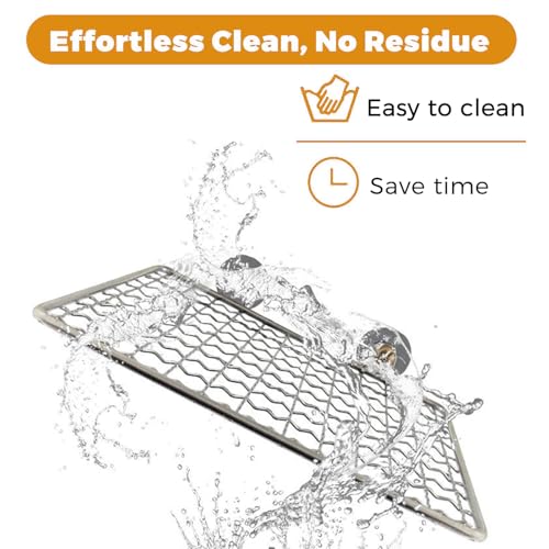 2Pcs Stainless Steel Bird Perch Platform, 7.9 x 6 in,with Soft Pads and Rotating Toy, Flat Mesh Resting Stand for Budgies, Parakeets, Cockatiels, Small and Medium Parrots - color: 7.9x 5.2Inches-2StainlessSteelwithSoftPads