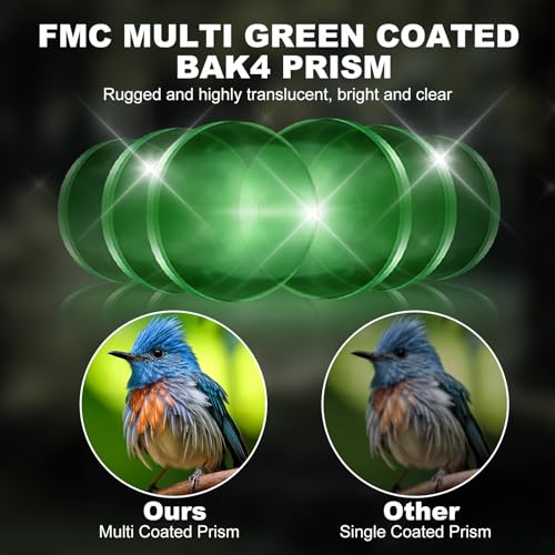 USCAMEL Compact Binoculars for Adults 8x21: Small Binoculars for Travel | FMC optics, BAK4 prism, easy focus and lightweight design for bird watching, cruises, concerts, hiking and gifts