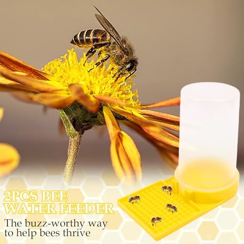 2PCS Bee Waterer Station, Beehive Water Feeder, Outdoor Quail Waterer for Garden Balcony