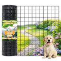 PVC Coated Welded Wire Fencing,2"x2" 14GA Coated (16GA Bare),60inch H x 100ft L Garden Wire Fence Roll,2/3/4/5/6ft Tall x 100 ft Long Vinyl Coating Metal Wire Mesh for Yard,Farm,Dog,Vegetable - color: Black, size: 14GA 2x2 60"x100'