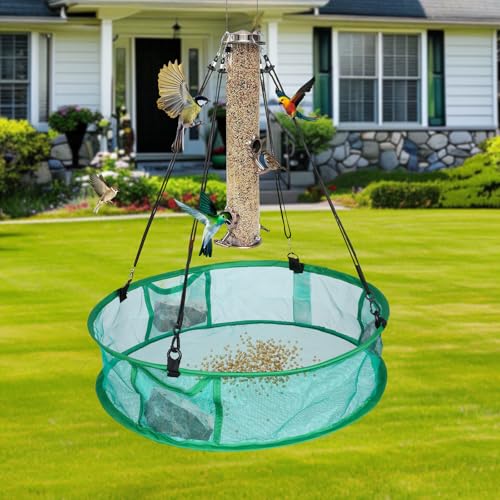 2Pcs Bird Seed Catcher for Outdoor Feeders, Bird Feeder Trays to Catch Seed, Upgraded Version Can Prevent Strong Winds. (16 inches) - style: 16 inches