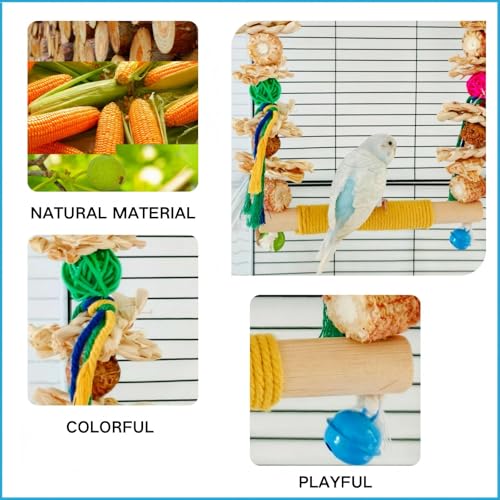 Bird Swings Toys for Parakeets Parrot,Bird Cage Hanging Chew Toys | Bird Cage Hanging, Chew Toys