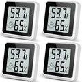 Indoor Humidity Meter Hygrometer 4Pack, Room Thermometer for Accurate Room Temperature Monitor, Digital Hygrometer with Indoor Thermometer for Home, Baby Nursery, and Humidity Sensor Enhanced Comfort