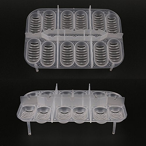OMEM Reptile Breeding Box, Reptile Egg Incubators, Hatchery Box, for Hatching Gecko, Lizards, Lions Mane, Reptiles (Thermometer, Transparent Box) - size: No Thermometer