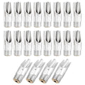 MAOPINER 20PCS Stainless Steel Pig Water Nipples, 1/2" NPT Drinking Valves | Pig Drinking Nipples for Piglets, Hogs and Farm Livestock, Durable Water Dispenser Parts for Animal Feeding Systems