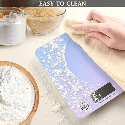 Food Scale Kitchen Scale Food Scales Digital Weight Grams and Ounces Small Electronic Food Scale for Baking Cooking Gradient Purple - color: Gradient Purple