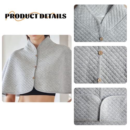 Parrot Shoulder Protector & Bird Diaper Shawl - Keep Clothes Safe from Scratches & Poop, Reusable Training Cape for Parakeets, Cockatiels, Conures, Lovebirds, Finches, Macaw (grey) - color: Grey