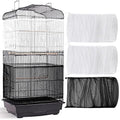 3 Pieces Large Adjustable Bird Cage Cover Seed Feather Catcher Birdcage Nylon Mesh Net Cover Soft Skirt Guard for Parakeet Macaw African Round Square Cage (78 x 15 Inch in Circumference and Width) - size: 78 x 15 Inch in Circumference and Width