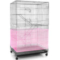Shappy Large Bird Cage Seed Catcher,Bird Cage Cover Net Skirt Guard,Adjustable Soft Airy Mesh Net for Parrot Parakeet Macaw(118 x 15 Inch/ 300 x 37 cm,Light Pink) - color: Light Pink, size: 118 x 15 Inch/ 300 x 37 cm
