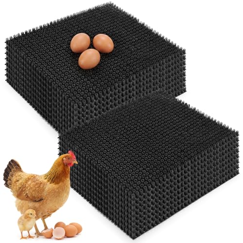 16 Pcs Washable Chicken Nesting Pads Bulk 11.8''x13.8'' Reusable Chicken Laying Pads for Coop Bedding Ultra Soft Artificial Nesting Box Pad for Pets, Garden Outdoor(Black) - color: Black