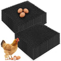 16 Pcs Washable Chicken Nesting Pads Bulk 11.8''x13.8'' Reusable Chicken Laying Pads for Coop Bedding Ultra Soft Artificial Nesting Box Pad for Pets, Garden Outdoor(Black) - color: Black