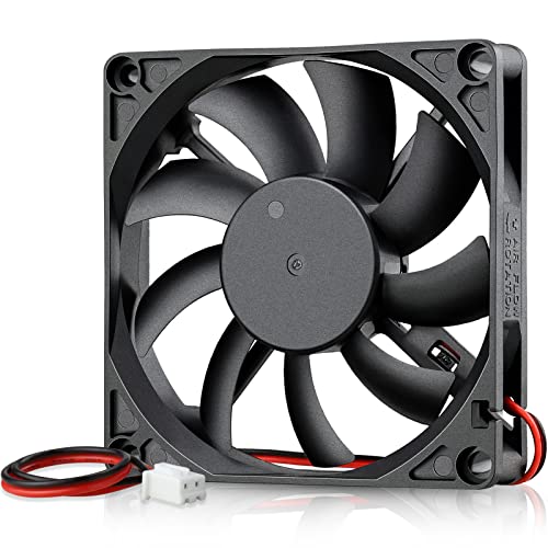 GDSTIME 80mm x 80mm x 15mm 12V Brushless DC Cooling Computer Case Fan 2Pin | Slim PC Fan, for SFX, HTPC, Small Form Factor Power Supply - 80x80x15mm, 8015 - size: 80x80x15mm