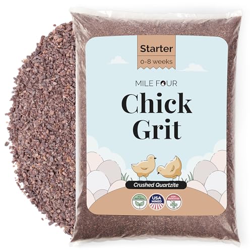 Baby Chick Grit, Age 0-8 Weeks, Quartzite Mineral, 50 lbs Bag | For Chicks Age 0-8 Weeks; Backyard Chickens & Small Flocks; 100% Quartzite/Crushed Granite Grit; Supports Digestion; Non-GMO - size: 50 Pound (Pack of 1)