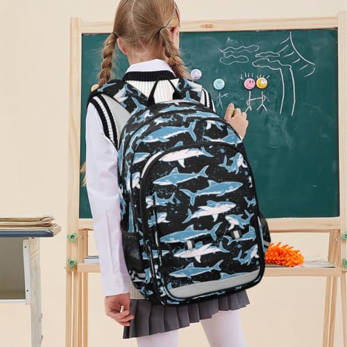 Kids Backpack Elementary Middle School Bags for Boys Girls | Travel, Daypack, Lightweight, Waterproof, with Reflective Strip - color: Multi 18