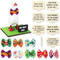 Relaxweex Magnetic Goose Key Holder Cute Resin Goose Statue with Mini Bow Tie Writable Interchangeable Signs Chalk for New Apartment Housewarming Gifts Office Table Desk Home Decor(Classic) - style: Classic