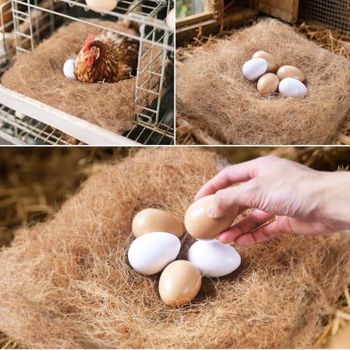 Laying Hen Nesting Pads, Premium Bedding for Chicken Nesting Box, Chicken Coop Accessories, 13x13, 6 Pieces (2 Pack) - size: 6 pieces