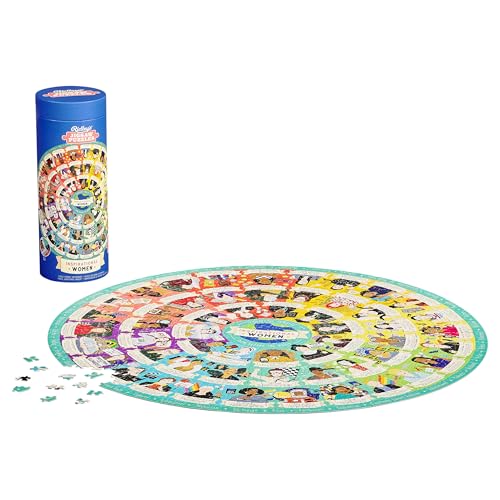 Ridley’s Inspirational Women Feminist Circular Jigsaw Puzzle, 1000-Piece Puzzle – Features 54 Inspirational Feminist Icons, Educational Jigsaw Puzzle for Women, Men and Kids – Makes a Great Gift Idea - color: Jigsaw Puz 1000pc Inspirational Women