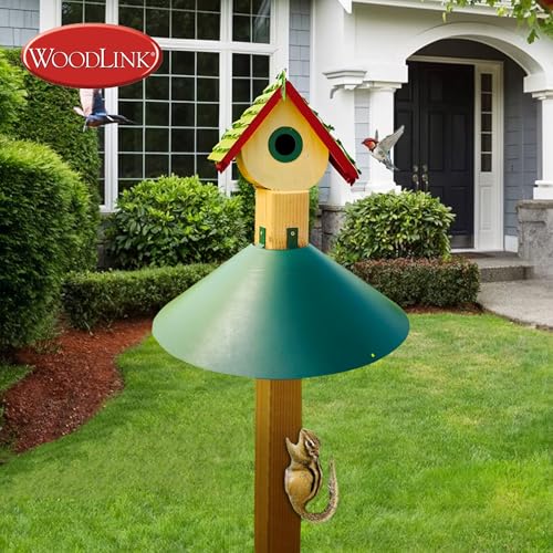 Woodlink Metal Wrap Around Bird House and Feeder Squirrel Baffle Guard for 4 x 4 Inch Pole Post (2 Pack) - size: 2 Pack