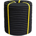 3/4 Inch x 50 Feet Double Braided Arborist Rigging Rope - Heavy Duty Polyester Rope for Tree Work Climbing Swing Nautical Outdoor Adventures, Black - size: 3/4inch x 50feet