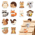 MAYJOYDIY 24Pcs 12 Styles Woodland Animal Acrylic Chip Clips Owl Hedgehog Deer Raccoon Fox Bag Sealer Sealing Closures Cute Koala Rabbit Monkey Squirrel Bag Clips for Food Storage Airtight Seal Grip - style: Animals