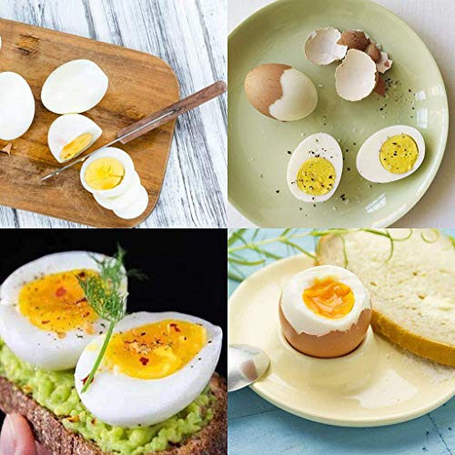 TOFOREVO Egg Timers for Hard Boiled Eggs Timer Yellow 6 Pack | BPA-Free, Color Changing Tells When Eggs are Ready - color: Yellow