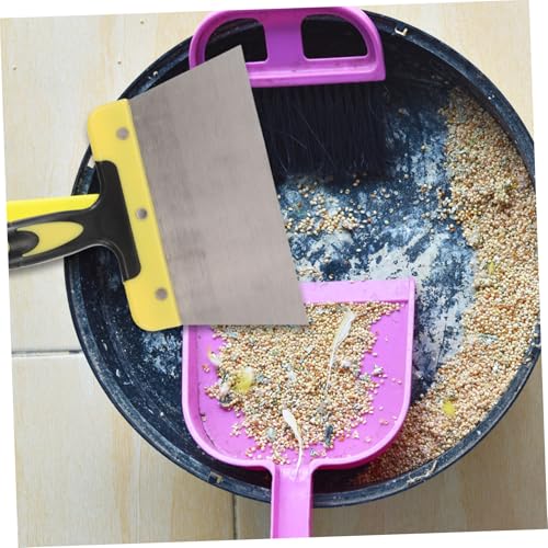 UPKOCH 2 Pcs Stainless Steel Bird Droppings Scraper Ergonomic Bird Cage Cleaner for Parks Balconies and Public Spaces Durable Easy to Use Droppings Cleaning Tool