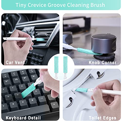 Lumkew Small Cleaning Brush Tight Spaces, 8pcs Crevice Cleaning Brushes Tool for Household Use, Tiny Cleaning Brush Mini Parts Humidifier Toaster - size: A-8pcs