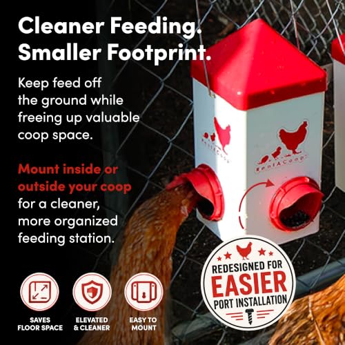 RentACoop Chick2Chicken 5lb 2-Port Feeder