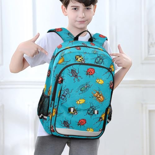 Kids Backpack Elementary Middle School Bags for Boys Girls | Travel, Daypack, Lightweight, Waterproof, with Reflective Strip - color: Multi 8