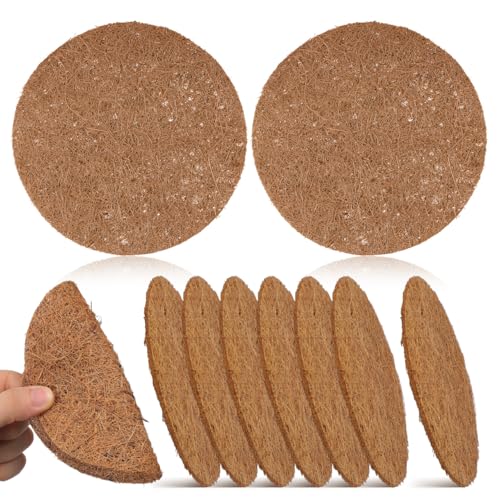 POPETPOP 10 Pcs Pigeon Nest Pads, Natural Coconut Fiber Bird Breeding Mat, Bird Egg Mat for Parakeet Chicken Breeding Hatching - Pigeon Supplies