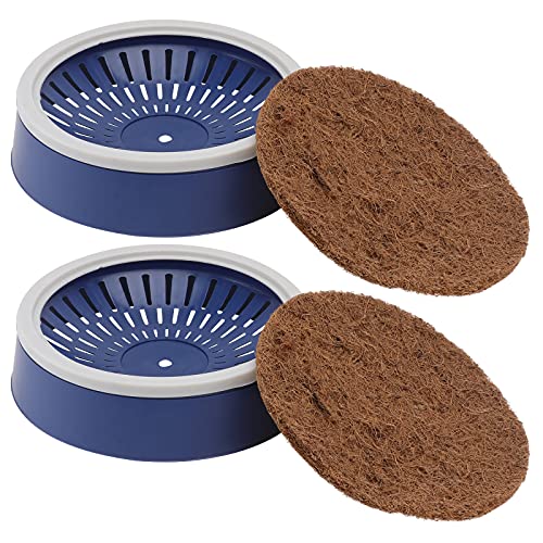 Toddmomy 2 Sets Pigeon Nest Egg Pad with Plastic Nest Pans Bird Accessory Kit for Doves Reusable Breathable Coir Mats 9.52 X 9.52 X 2.36 in for Cage Supplies